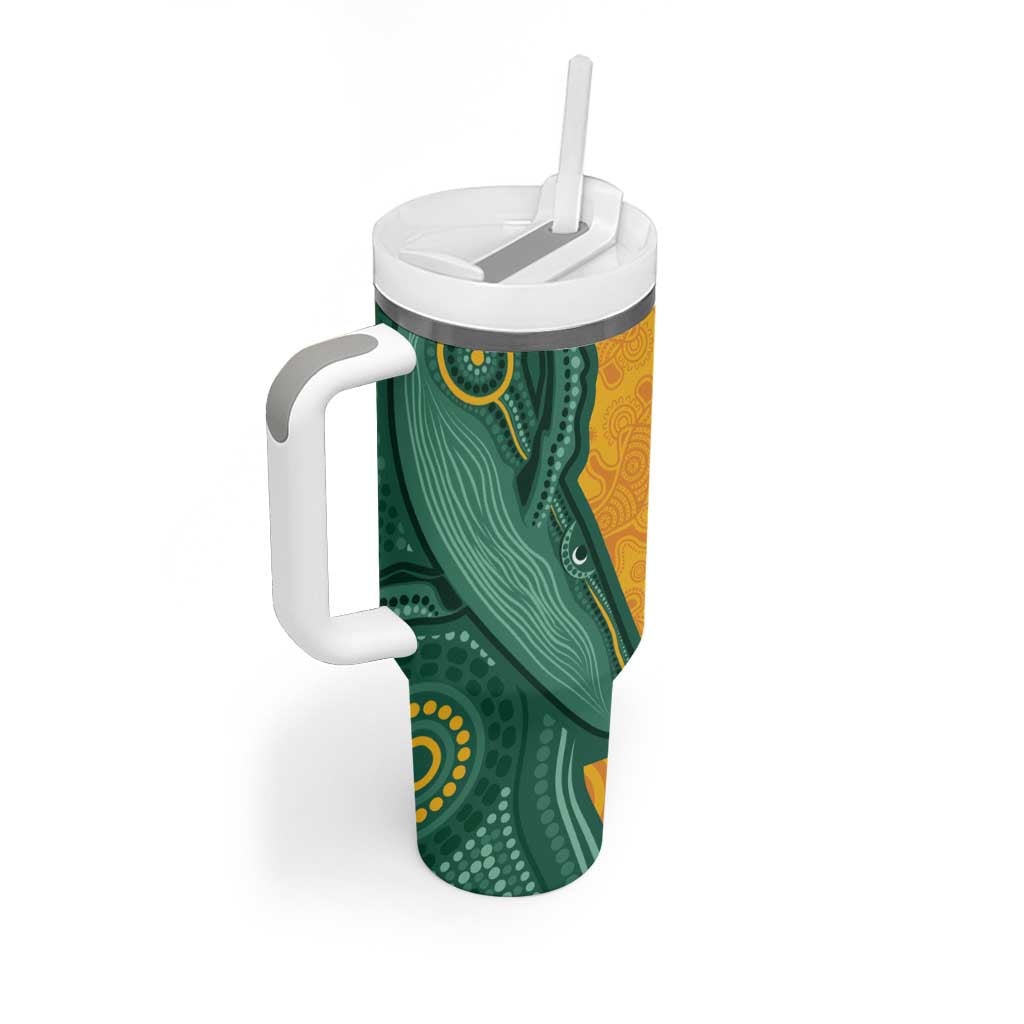 Australia 2024 Tumbler With Handle Aboriginal GO Team Aussie