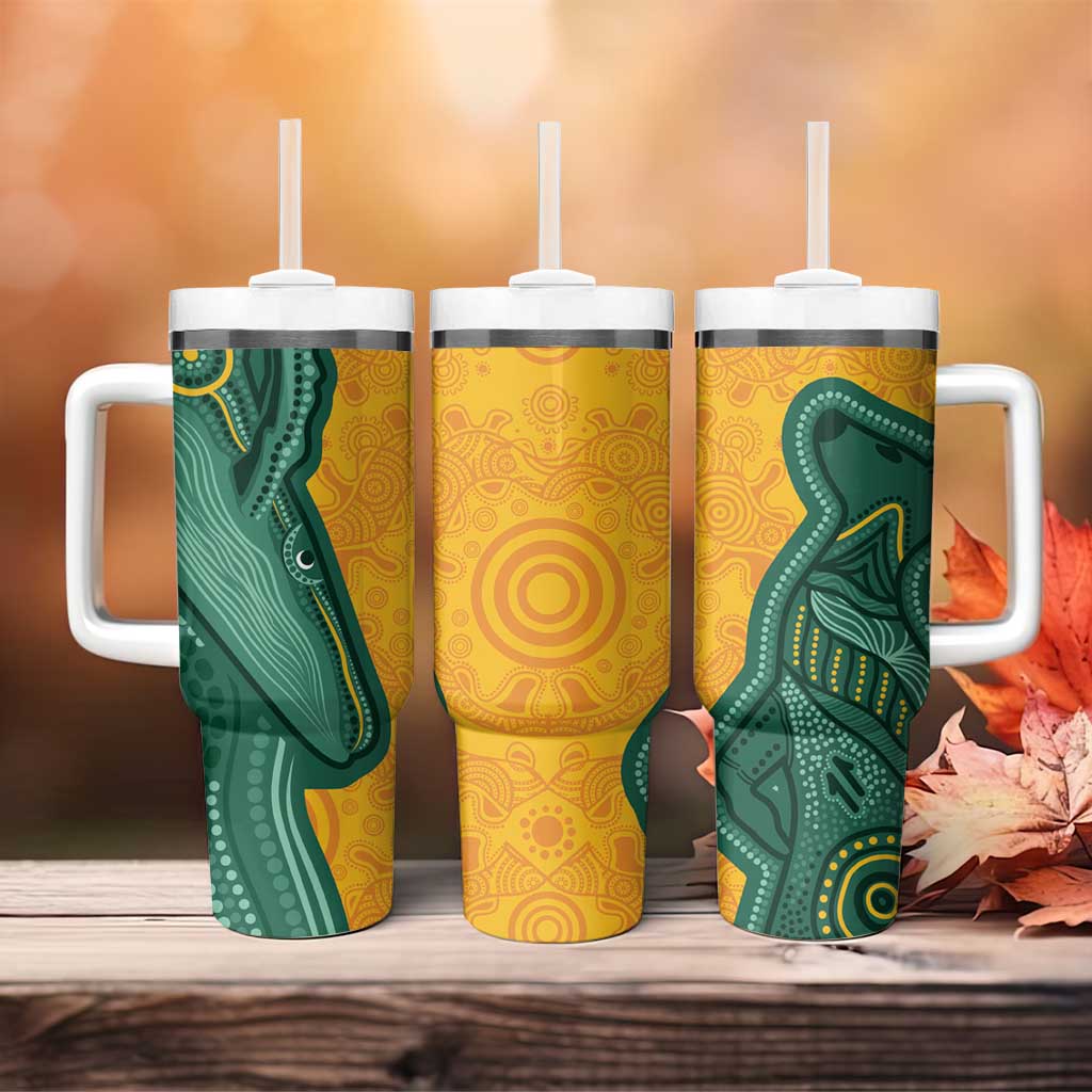 Australia 2024 Tumbler With Handle Aboriginal GO Team Aussie