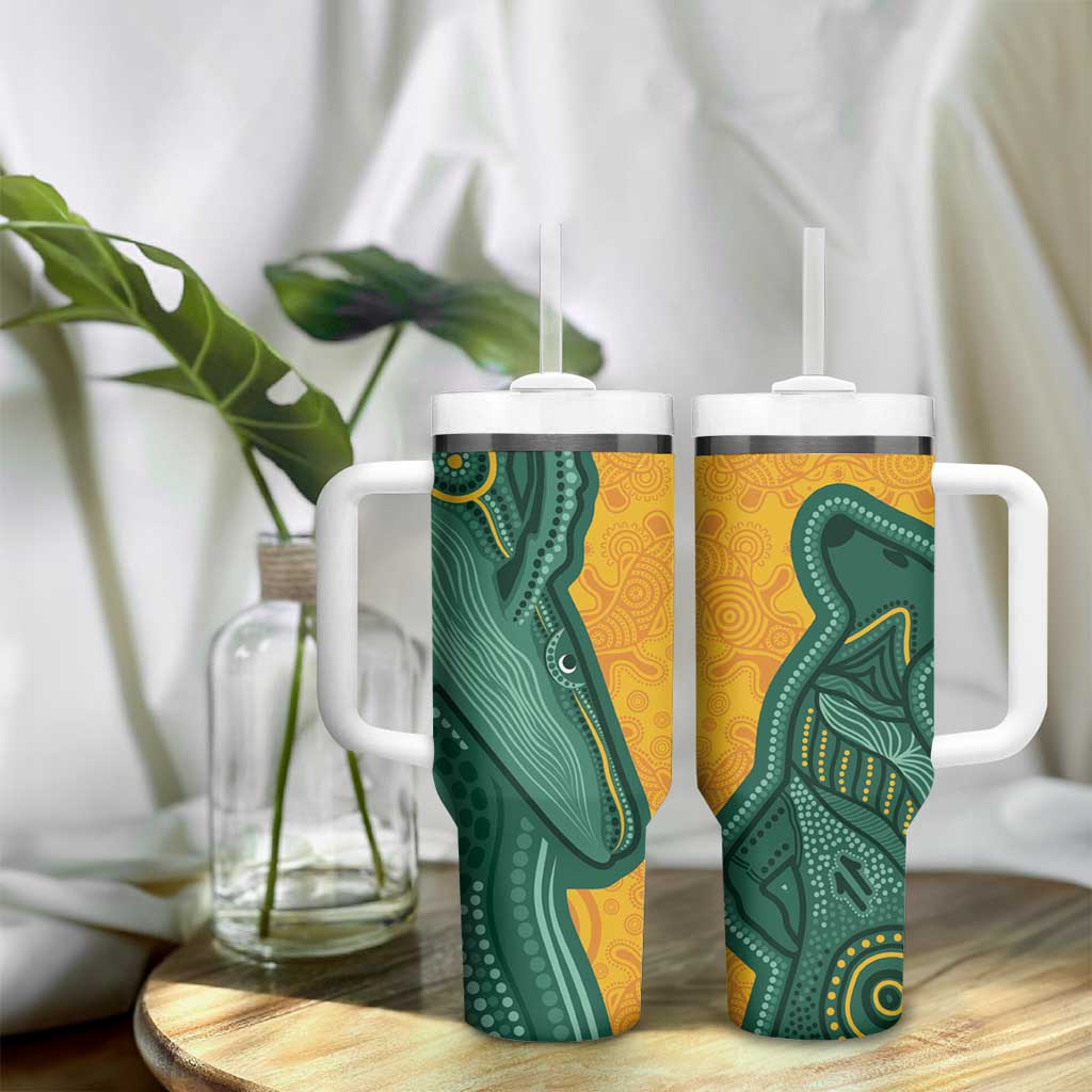 Australia 2024 Tumbler With Handle Aboriginal GO Team Aussie