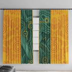 Australia 2024 Custom Window Curtain Aboriginal GO Team Aussie