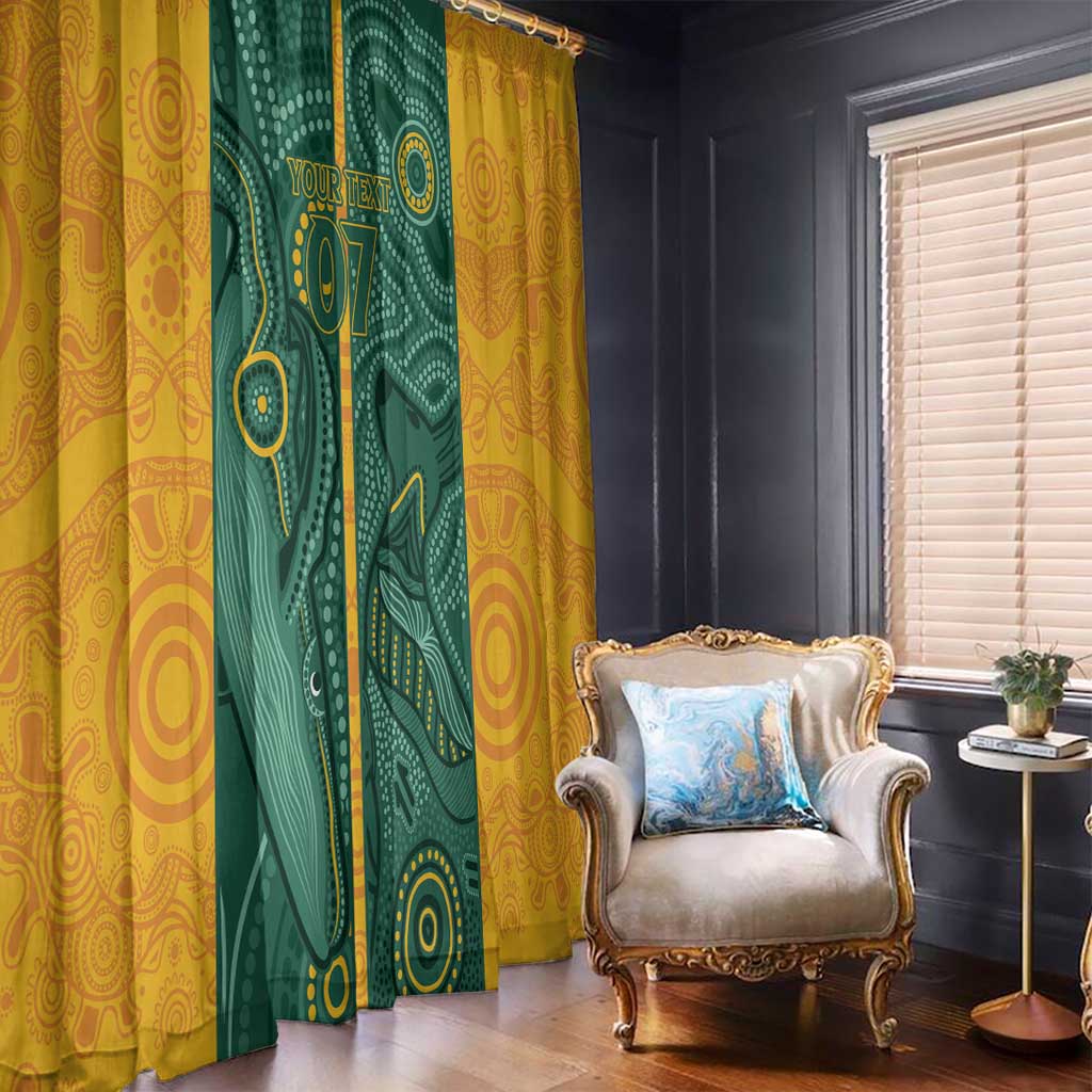 Australia 2024 Custom Window Curtain Aboriginal GO Team Aussie