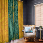 Australia 2024 Custom Window Curtain Aboriginal GO Team Aussie