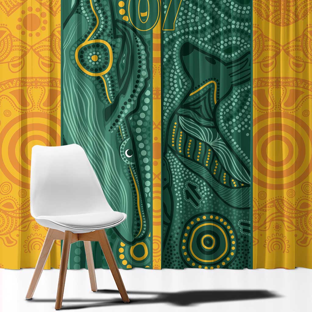 Australia 2024 Custom Window Curtain Aboriginal GO Team Aussie