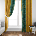 Australia 2024 Custom Window Curtain Aboriginal GO Team Aussie