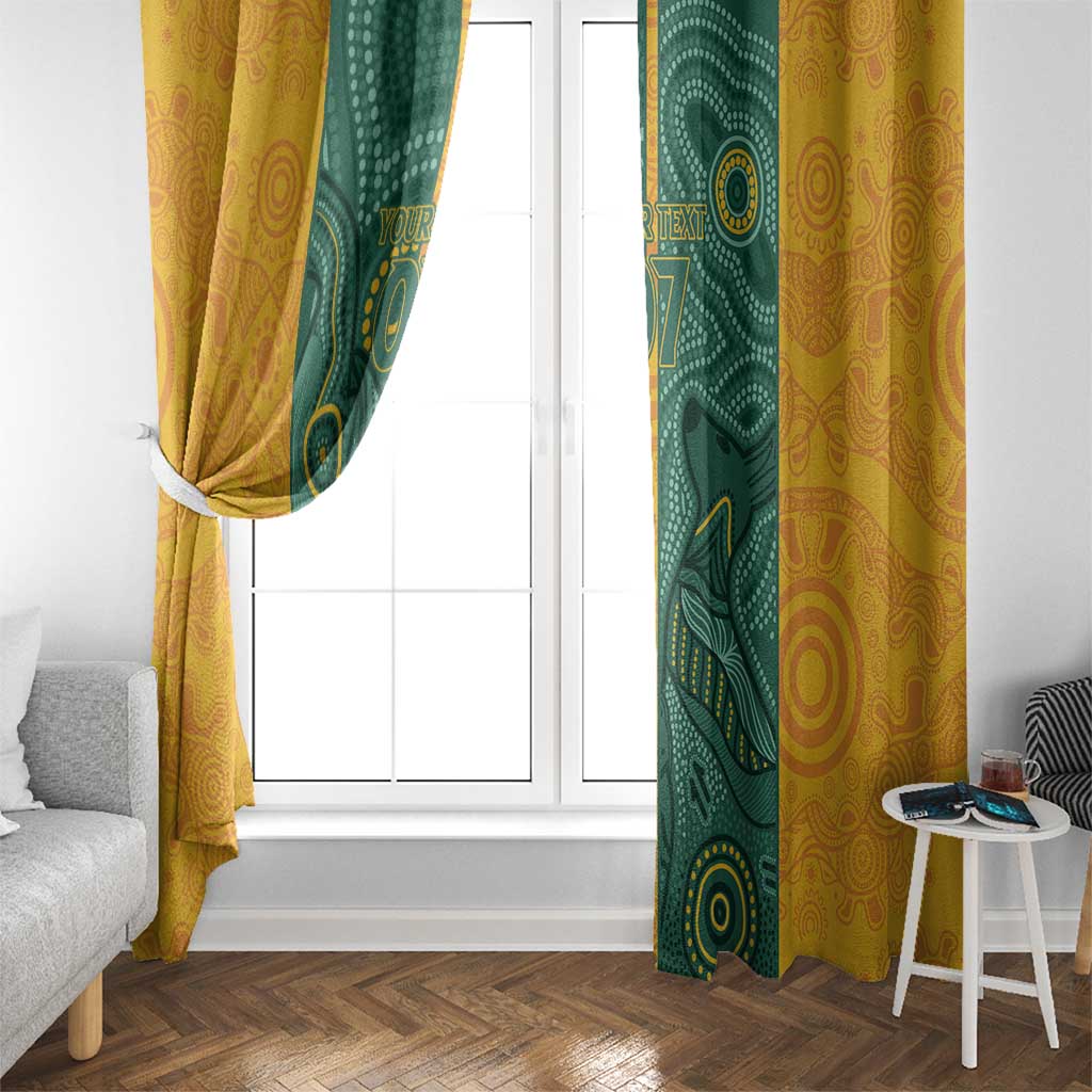Australia 2024 Custom Window Curtain Aboriginal GO Team Aussie