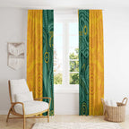 Australia 2024 Custom Window Curtain Aboriginal GO Team Aussie