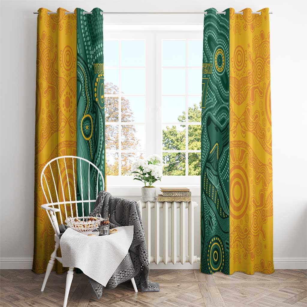 Australia 2024 Custom Window Curtain Aboriginal GO Team Aussie