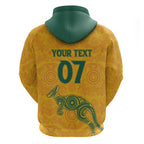 Australia 2024 Custom Zip Hoodie Aboriginal GO Team Aussie
