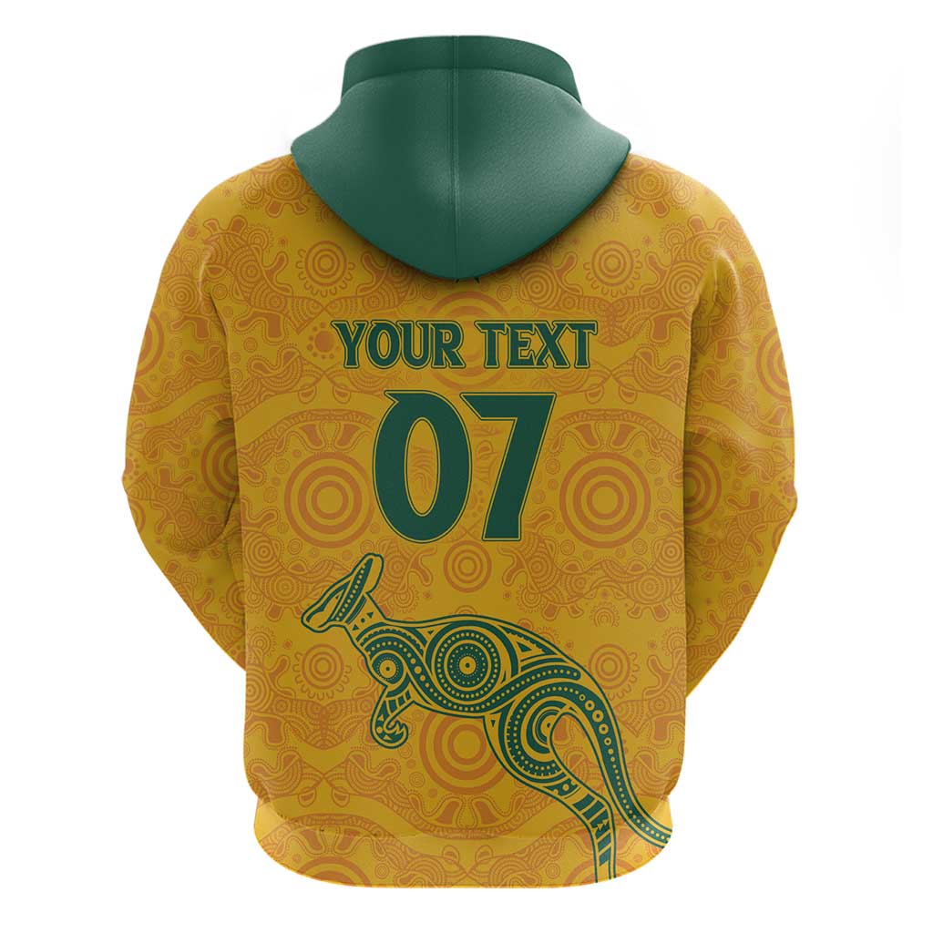 Australia 2024 Custom Zip Hoodie Aboriginal GO Team Aussie