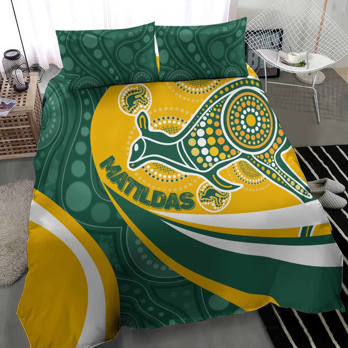 custom-australia-matildas-indigenous-bedding-set-go-tilly-special