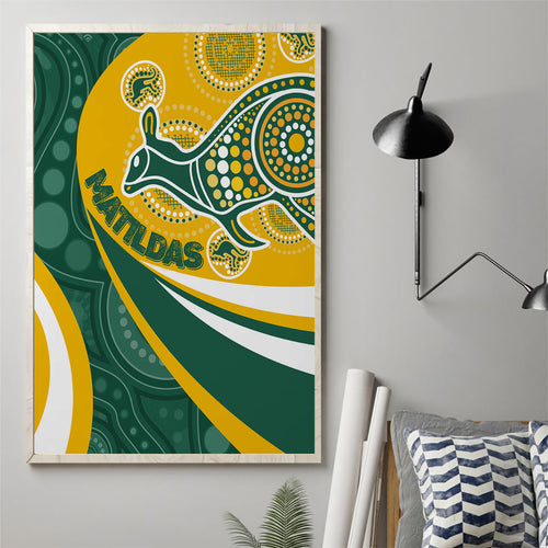 custom-australia-matildas-indigenous-canvas-wall-art-go-tilly-special