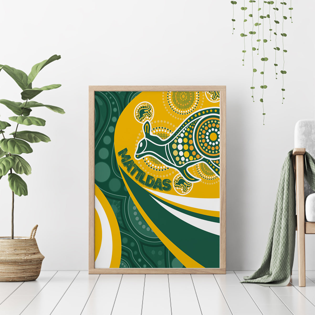 custom-australia-matildas-indigenous-canvas-wall-art-go-tilly-special