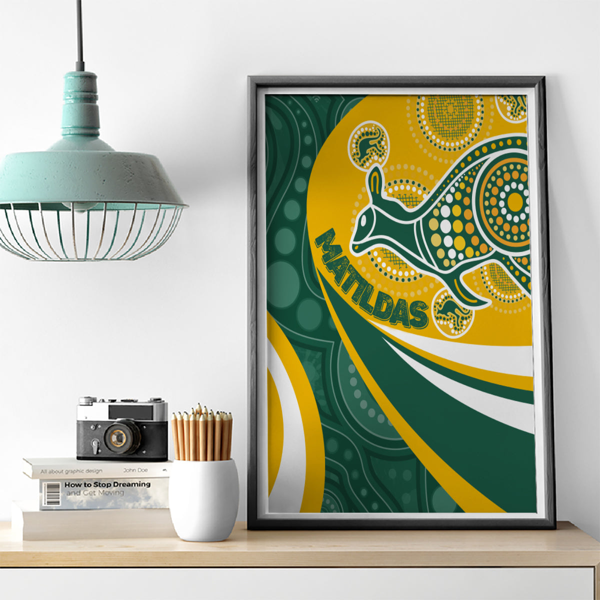 custom-australia-matildas-indigenous-canvas-wall-art-go-tilly-special