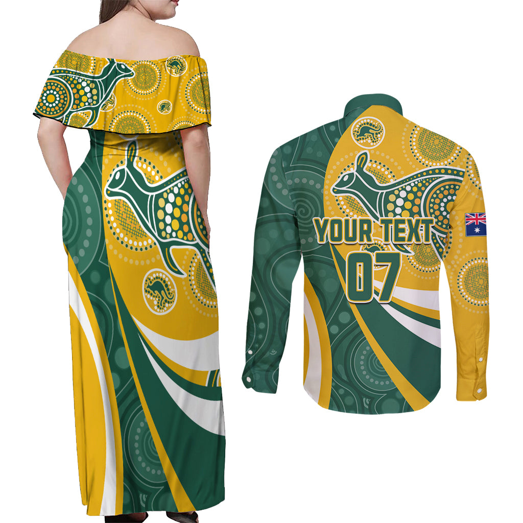 custom-australia-matildas-indigenous-couples-matching-off-shoulder-maxi-dress-and-long-sleeve-button-shirt-go-tilly-special