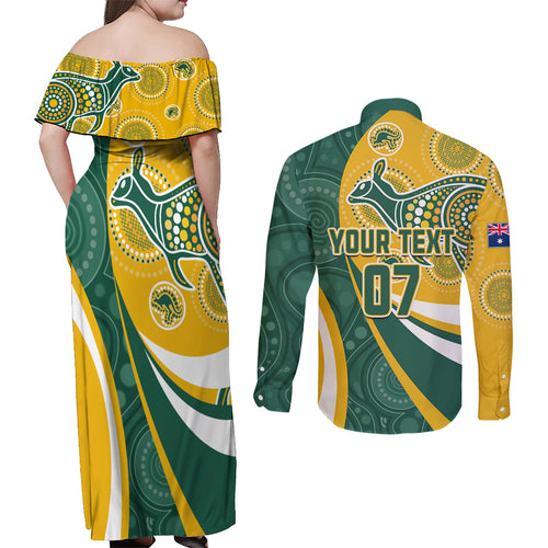 custom-australia-matildas-indigenous-couples-matching-off-shoulder-maxi-dress-and-long-sleeve-button-shirt-go-tilly-special