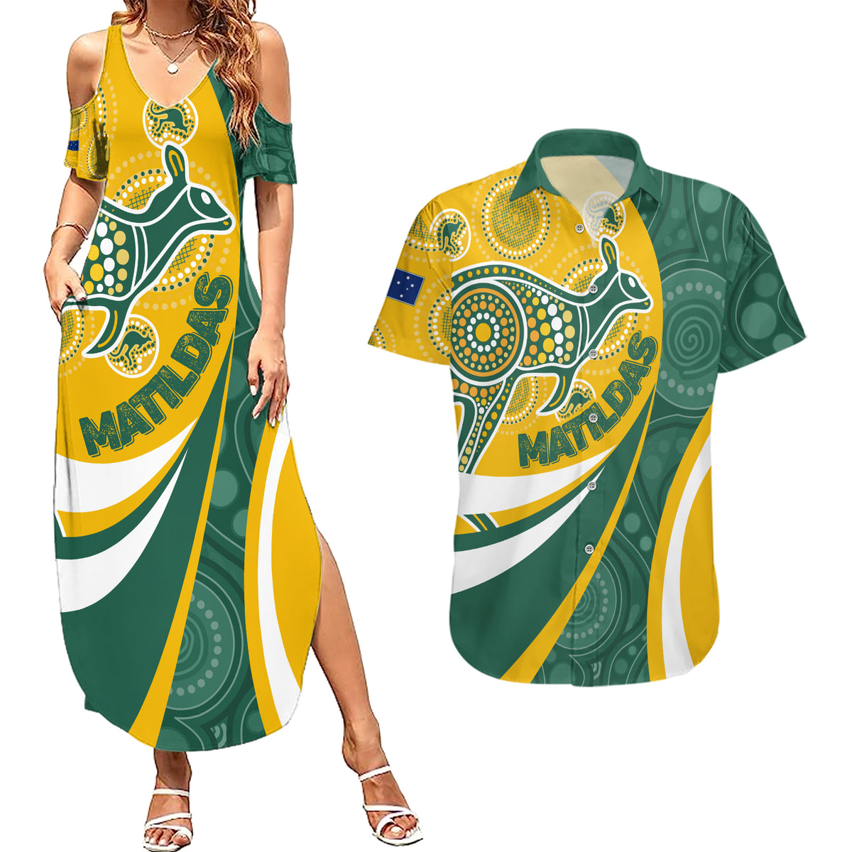 custom-australia-matildas-indigenous-couples-matching-summer-maxi-dress-and-hawaiian-shirt-go-tilly-special