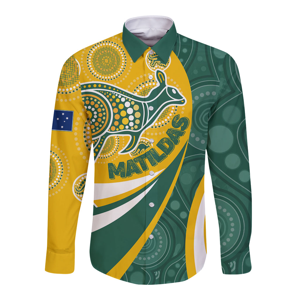 custom-australia-matildas-indigenous-long-sleeve-button-shirt-go-tilly-special