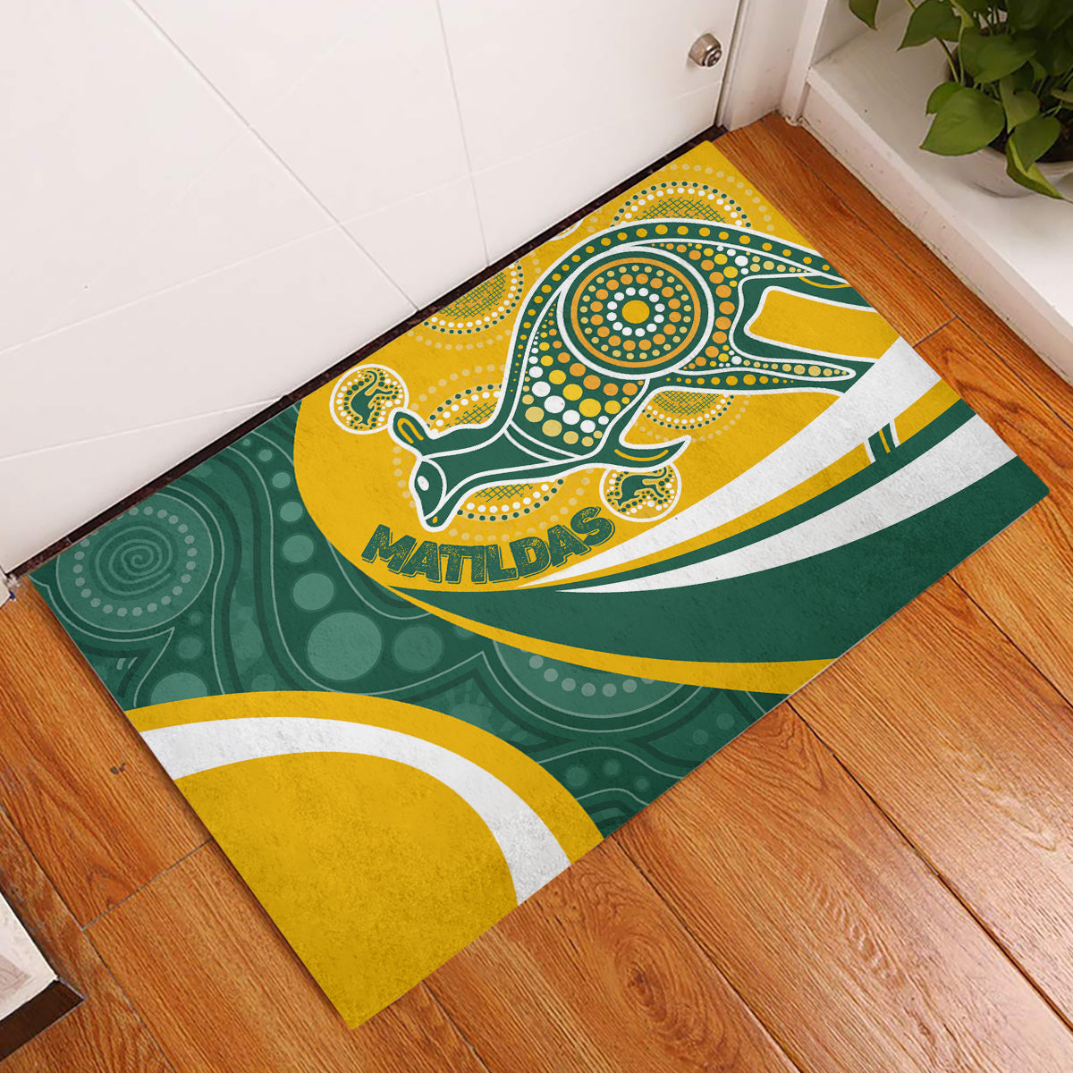 custom-australia-matildas-indigenous-rubber-doormat-go-tilly-special