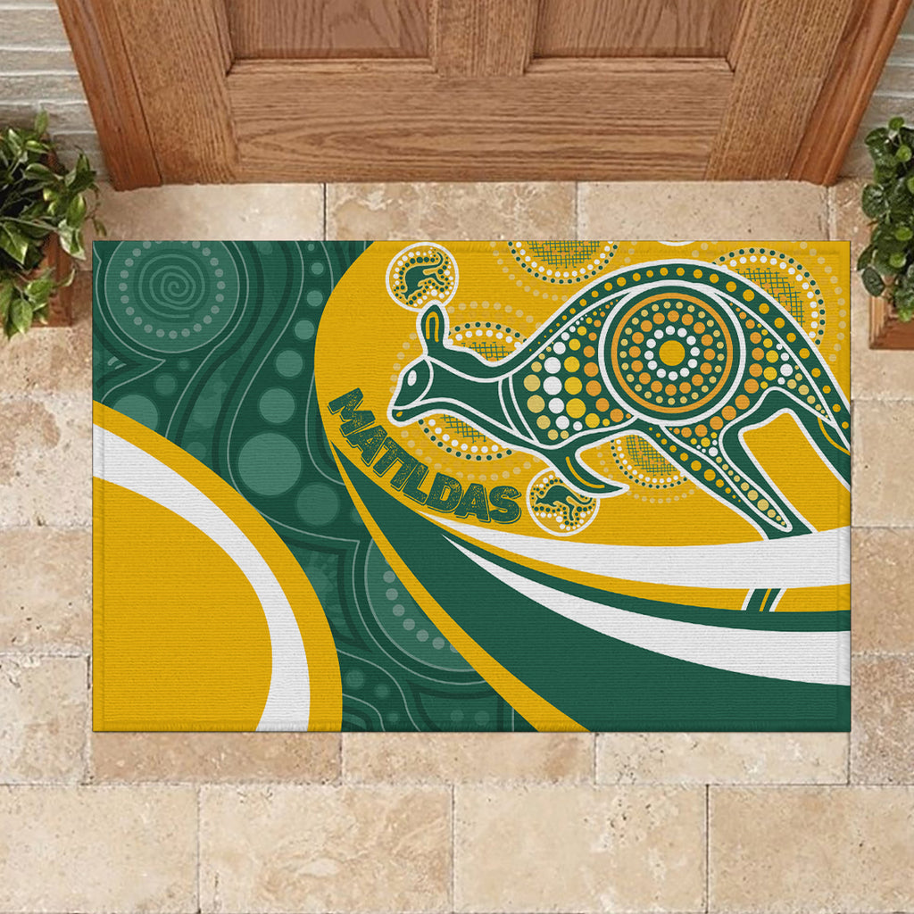 custom-australia-matildas-indigenous-rubber-doormat-go-tilly-special