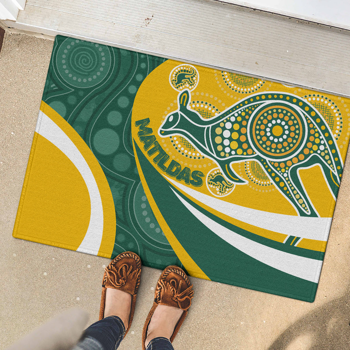 custom-australia-matildas-indigenous-rubber-doormat-go-tilly-special