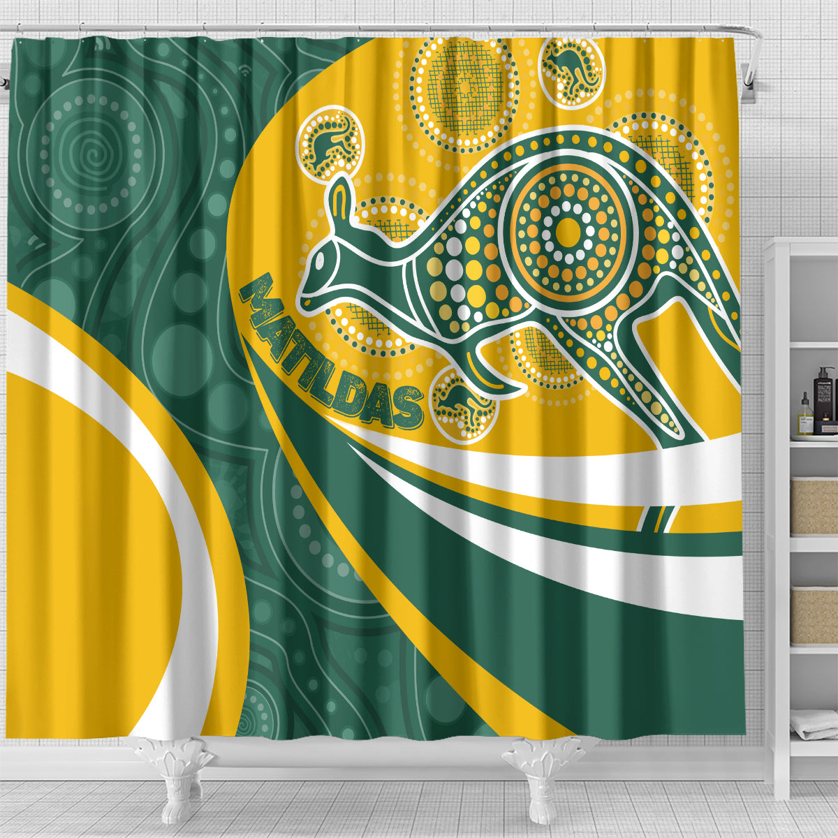 custom-australia-matildas-indigenous-shower-curtain-go-tilly-special
