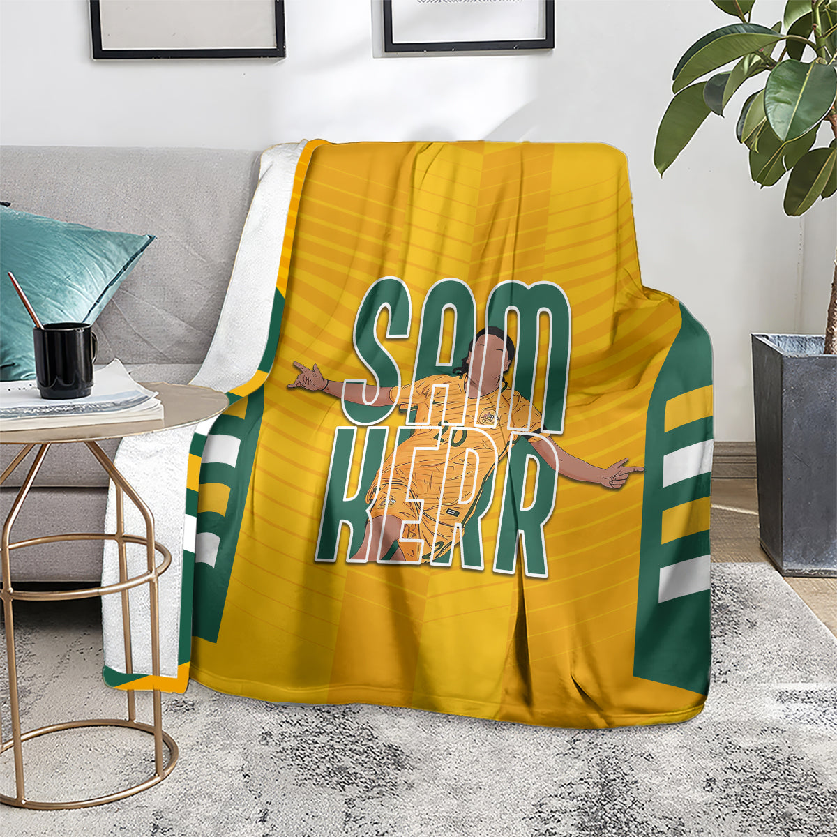custom-australia-matildas-blanket-sam-kerr-legend