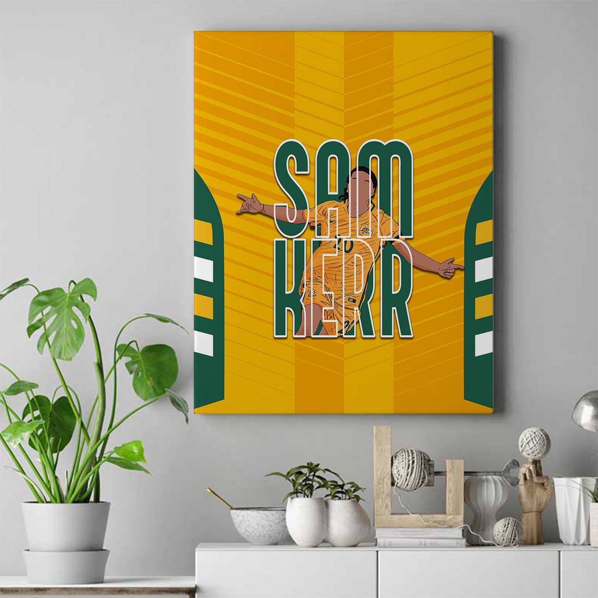 custom-australia-matildas-canvas-wall-art-sam-kerr-legend