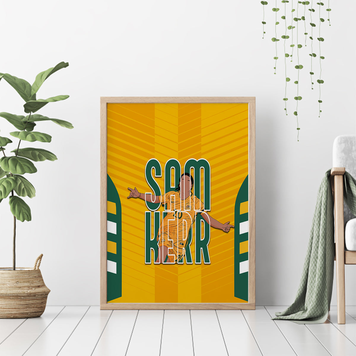 custom-australia-matildas-canvas-wall-art-sam-kerr-legend