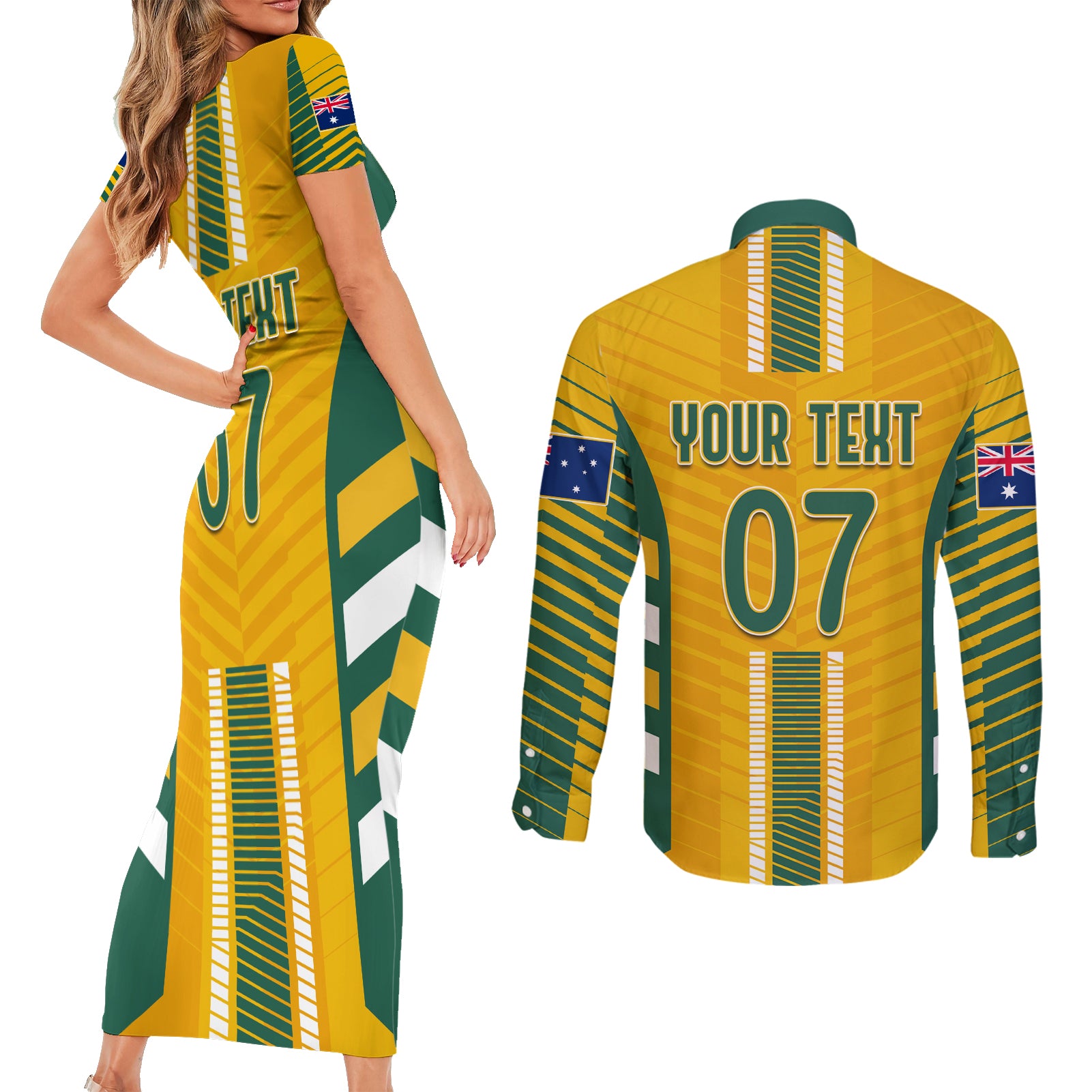 custom-australia-matildas-couples-matching-short-sleeve-bodycon-dress-and-long-sleeve-button-shirt-sam-kerr-legend