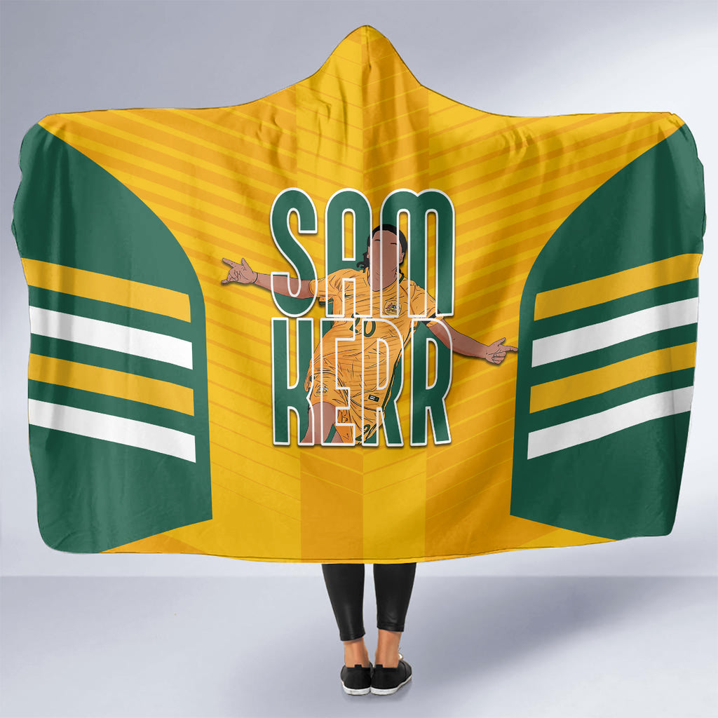 custom-australia-matildas-hooded-blanket-sam-kerr-legend