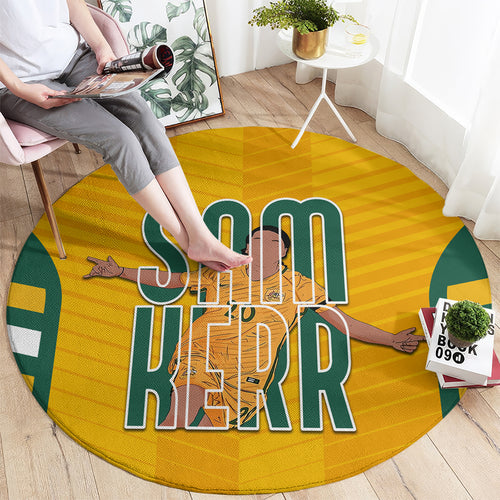 custom-australia-matildas-round-carpet-sam-kerr-legend