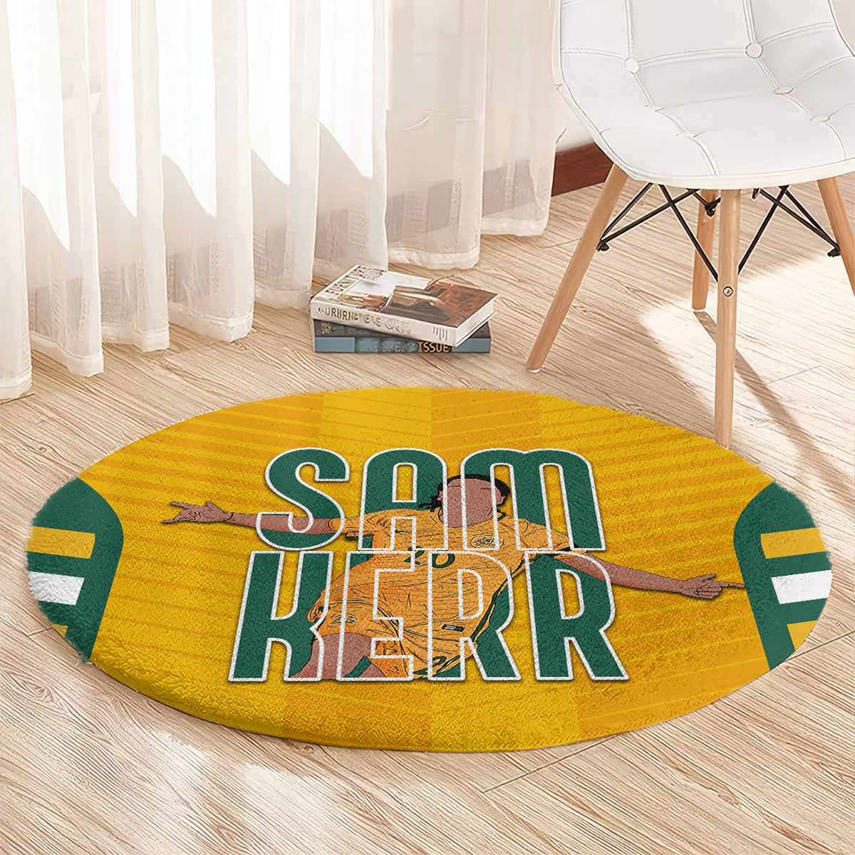 custom-australia-matildas-round-carpet-sam-kerr-legend