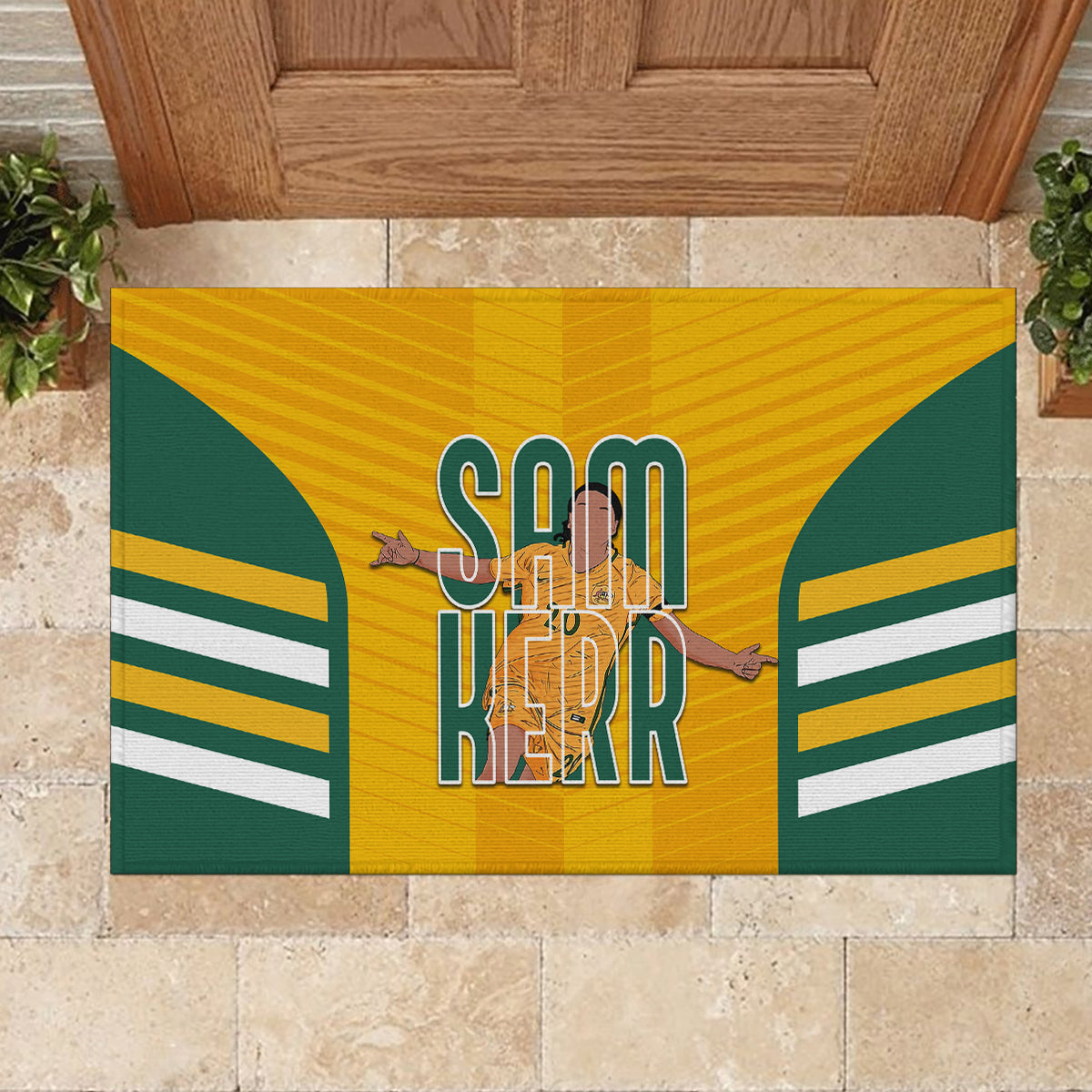 custom-australia-matildas-rubber-doormat-sam-kerr-legend