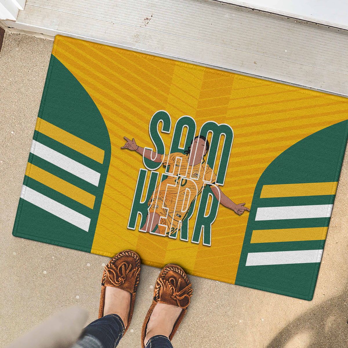 custom-australia-matildas-rubber-doormat-sam-kerr-legend