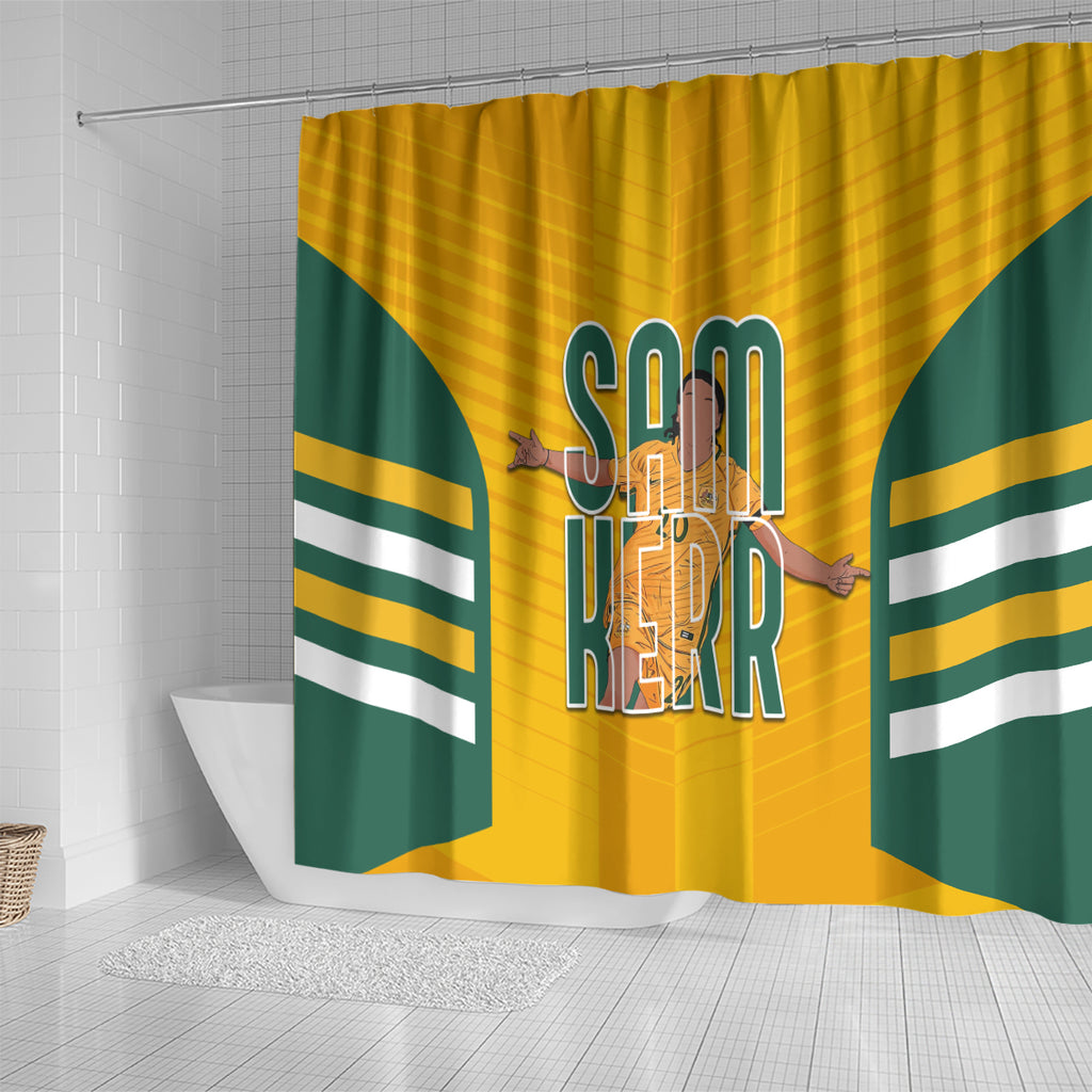 custom-australia-matildas-shower-curtain-sam-kerr-legend