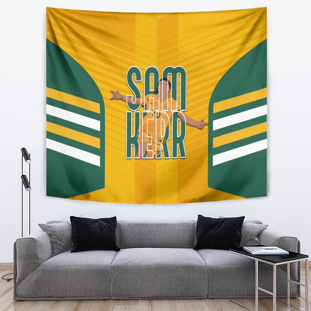 custom-australia-matildas-tapestry-sam-kerr-legend