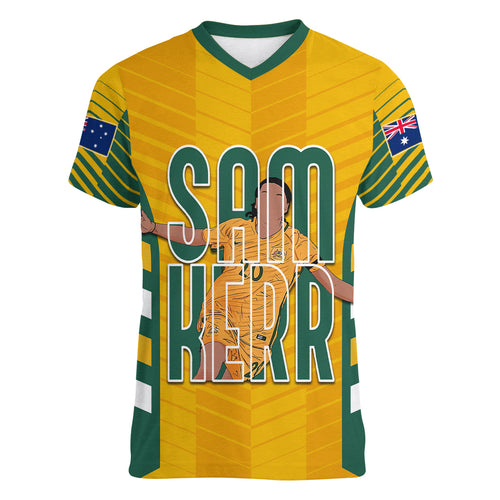 custom-australia-matildas-women-v-neck-t-shirt-sam-kerr-legend
