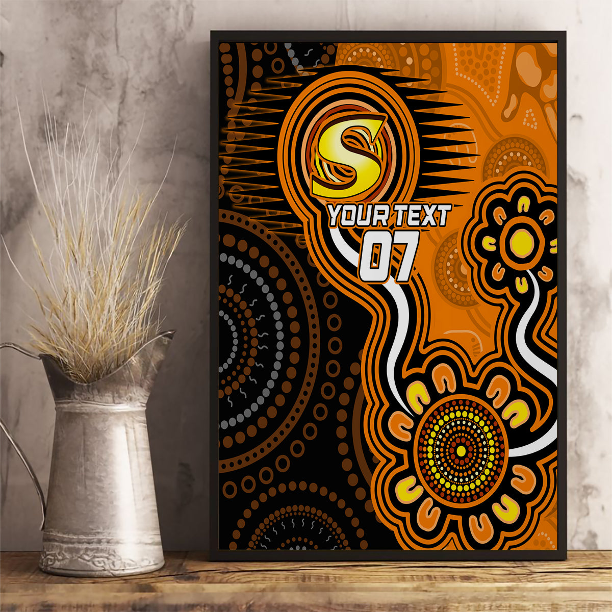 custom-scorchers-cricket-indigenous-canvas-wall-art-champions-fire-up