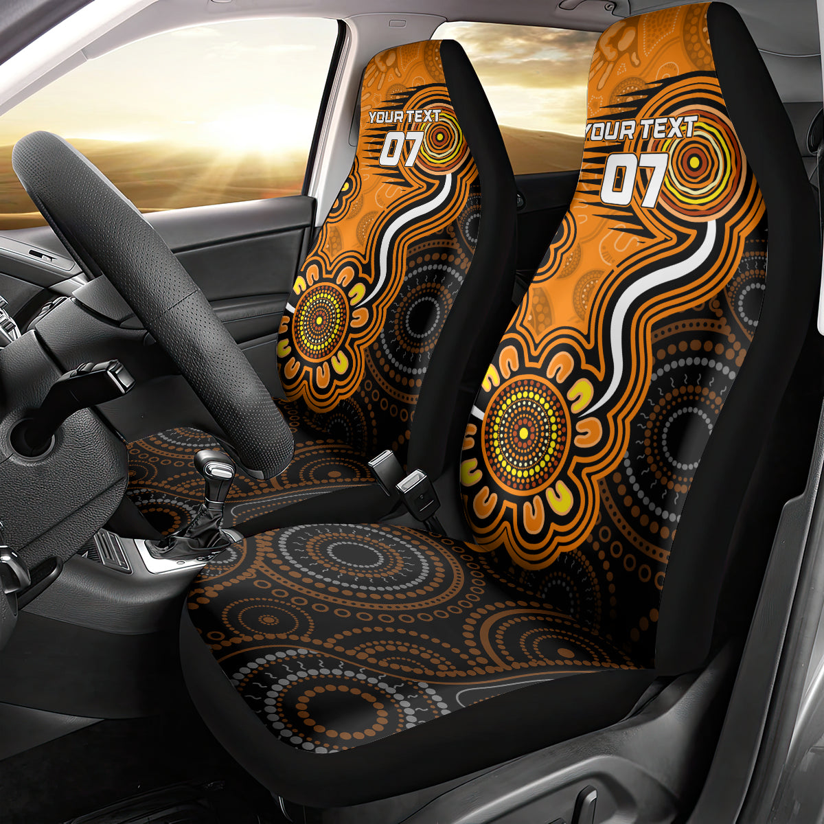 custom-scorchers-cricket-indigenous-car-seat-cover-champions-fire-up