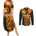custom-scorchers-cricket-indigenous-couples-matching-summer-maxi-dress-and-long-sleeve-button-shirt-champions-fire-up