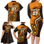 custom-scorchers-cricket-indigenous-family-matching-long-sleeve-bodycon-dress-and-hawaiian-shirt-champions-fire-up