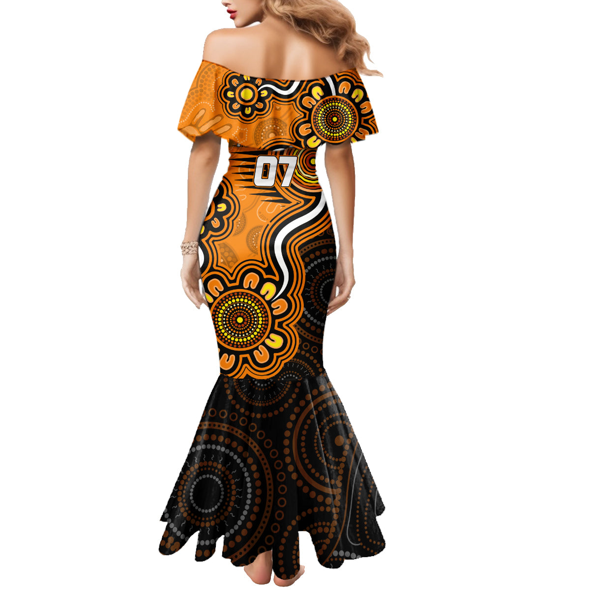 custom-scorchers-cricket-indigenous-family-matching-mermaid-dress-and-hawaiian-shirt-champions-fire-up