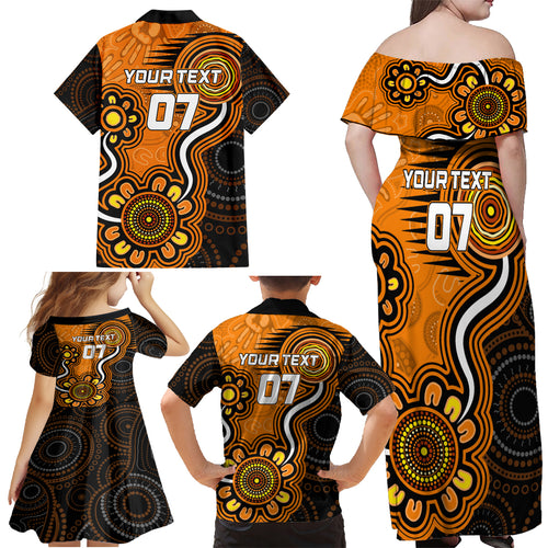 custom-scorchers-cricket-indigenous-family-matching-off-shoulder-maxi-dress-and-hawaiian-shirt-champions-fire-up