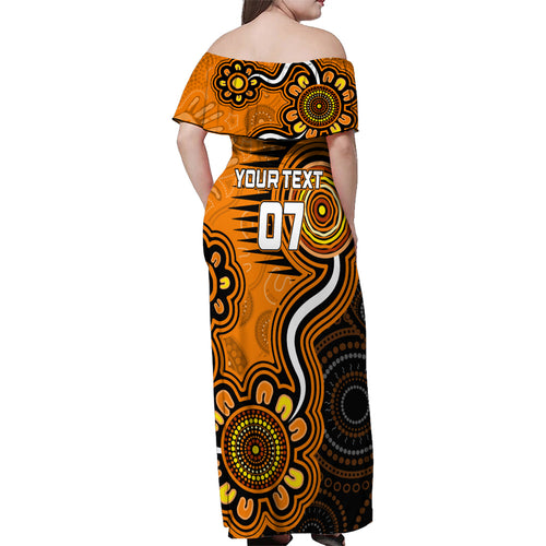 custom-scorchers-cricket-indigenous-family-matching-off-shoulder-maxi-dress-and-hawaiian-shirt-champions-fire-up