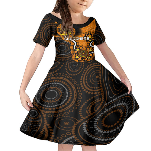 custom-scorchers-cricket-indigenous-family-matching-puletasi-dress-and-hawaiian-shirt-champions-fire-up