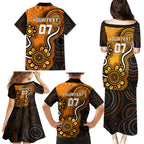 custom-scorchers-cricket-indigenous-family-matching-puletasi-dress-and-hawaiian-shirt-champions-fire-up