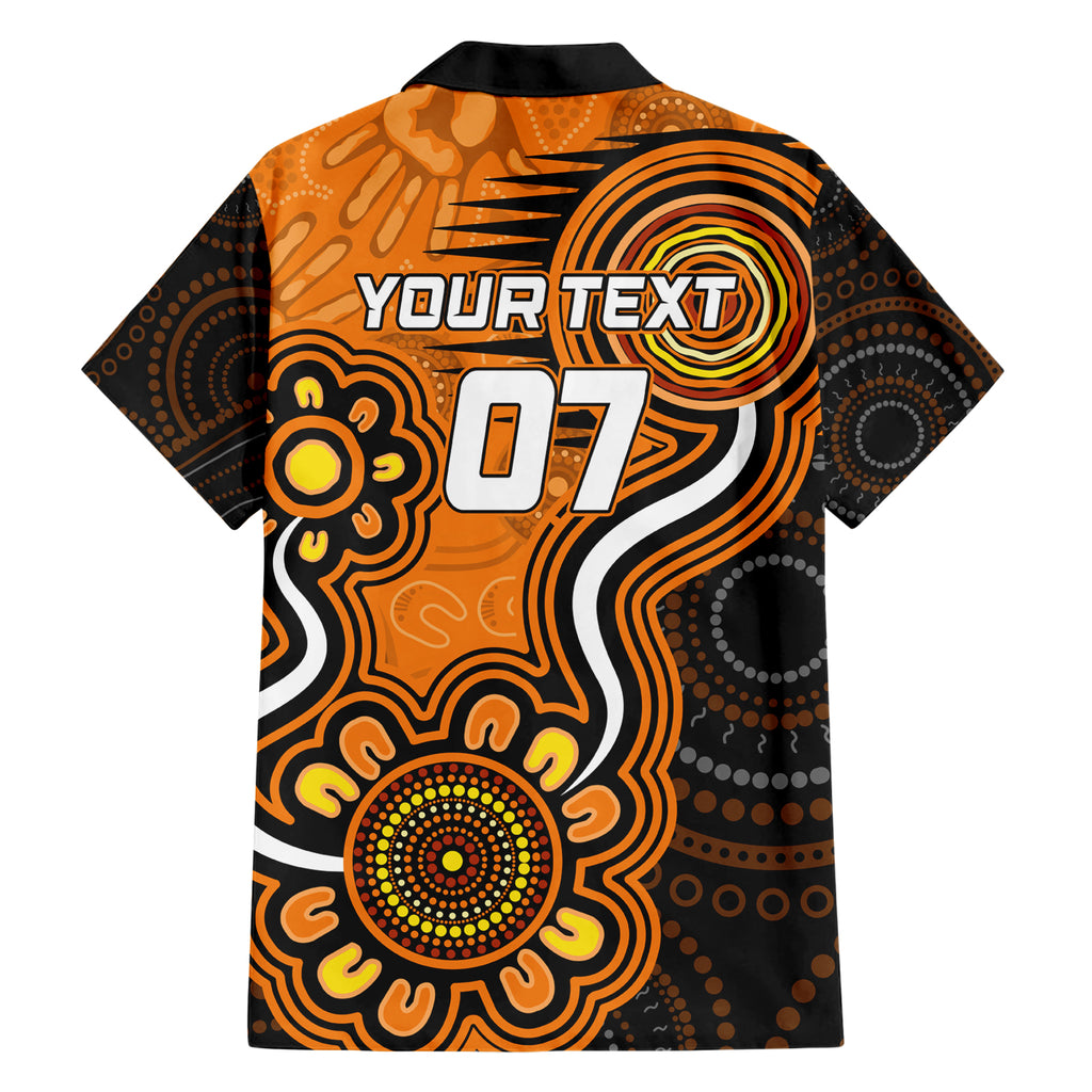 custom-scorchers-cricket-indigenous-family-matching-short-sleeve-bodycon-dress-and-hawaiian-shirt-champions-fire-up