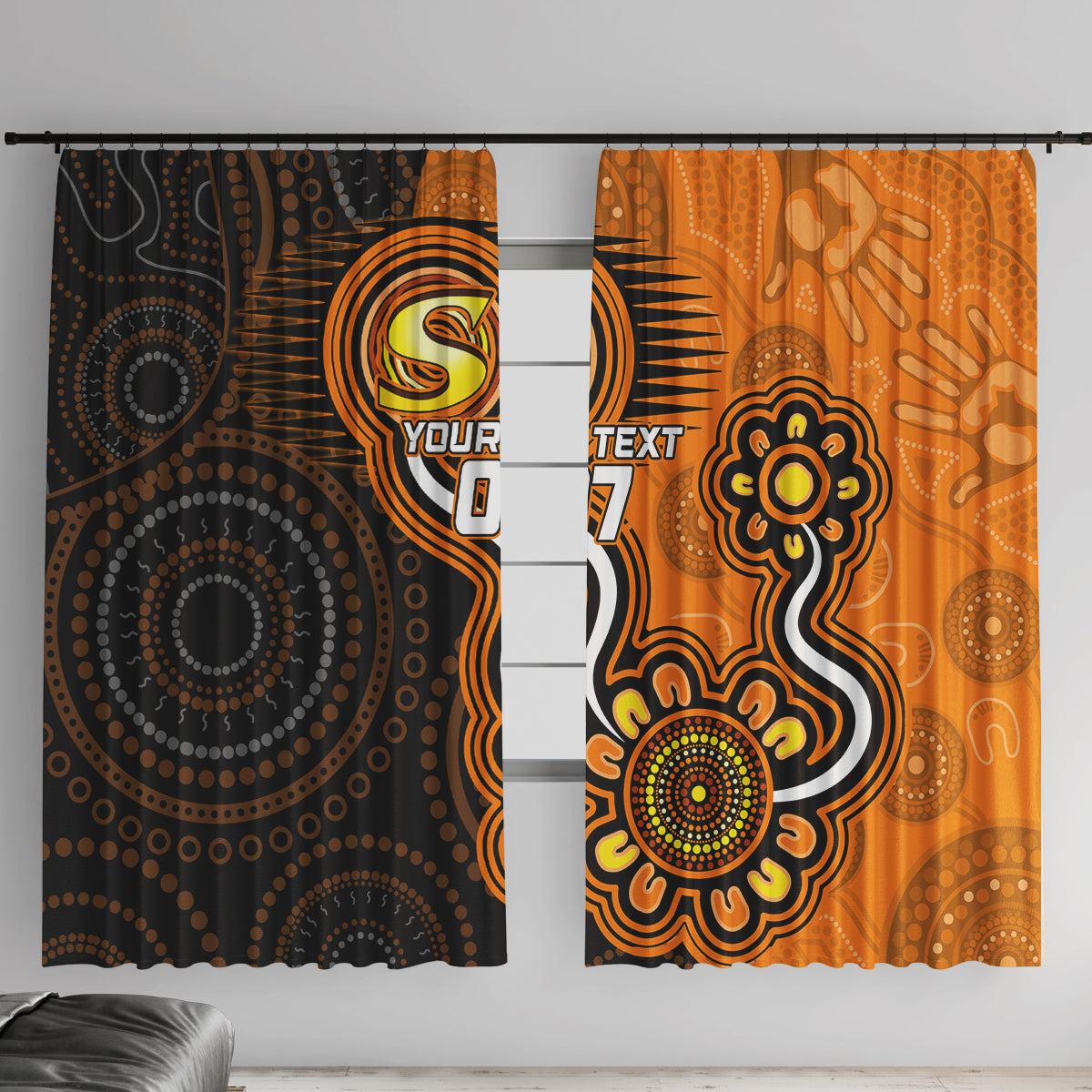 custom-scorchers-cricket-indigenous-window-curtain-champions-fire-up
