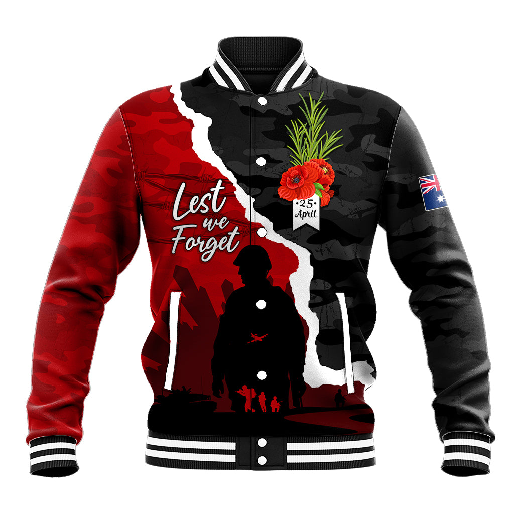 Anzac Day Camouflage Baseball Jacket Ode of Remembrance