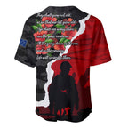 Anzac Day Camouflage Baseball Jersey Ode of Remembrance